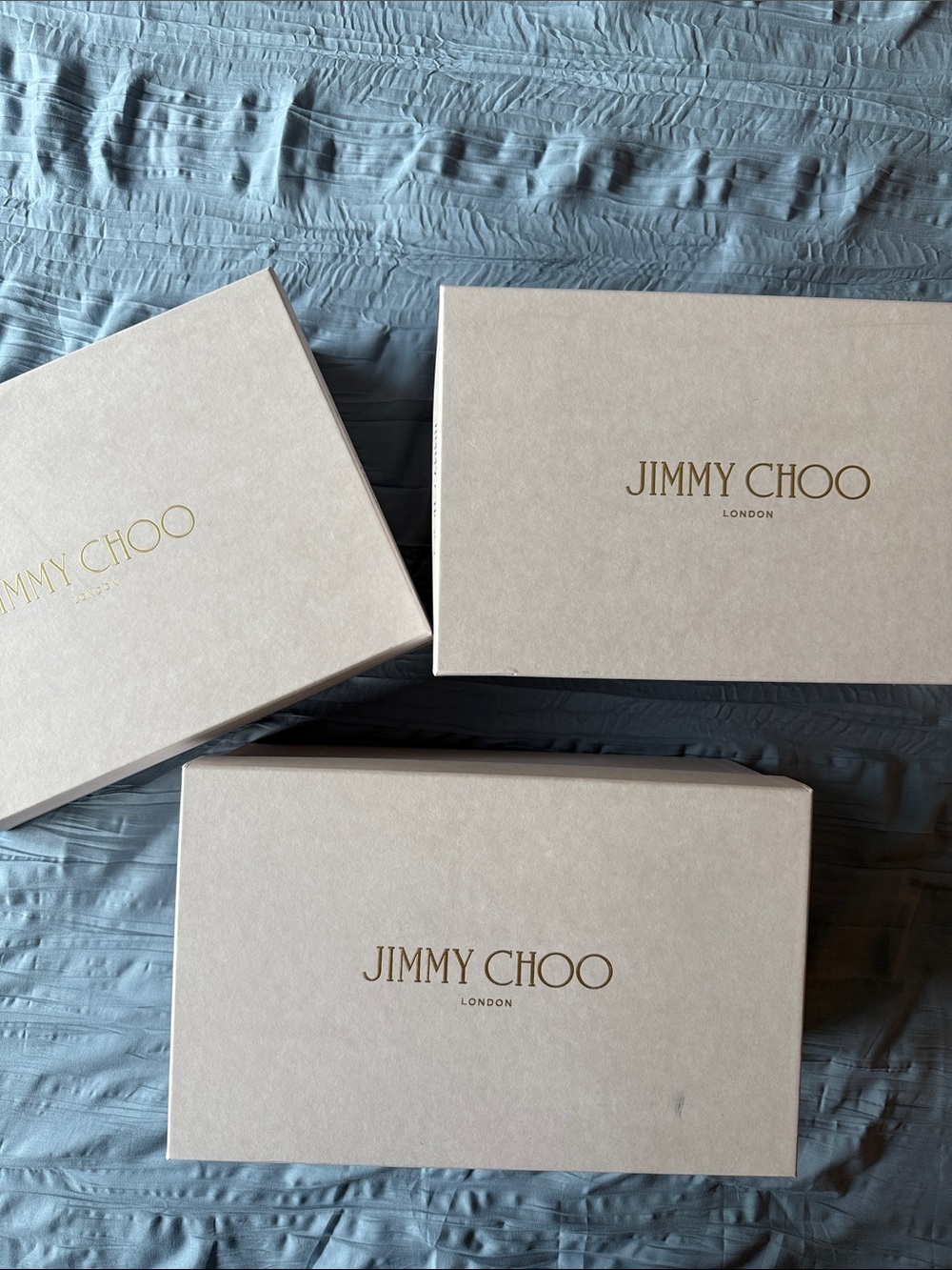 Jimmy Choo empty BOX ONLY with dust bag and extras